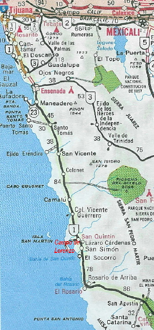 San Quintin Baja California Map - Time Zones Map